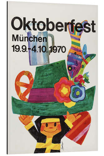 Aluminium print Oktoberfest 1970