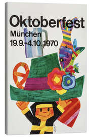Canvas print  Oktoberfest 1970 - Vintage Travel Collection