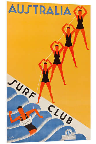 Foam board print Surf Club Australia