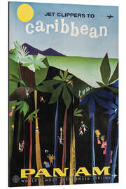 Magnettafel Karibik via Pan Am