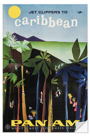 Wall sticker Caribbean via Pan Am