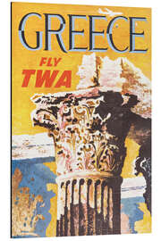 Aluminium print Greece via TWA