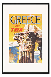 Gerahmter Kunstdruck Griechenland via TWA