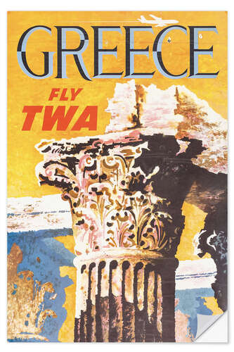 Sticker mural Grèce via TWA