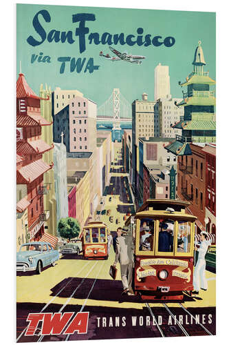 Foam board print San Francisco via TWA