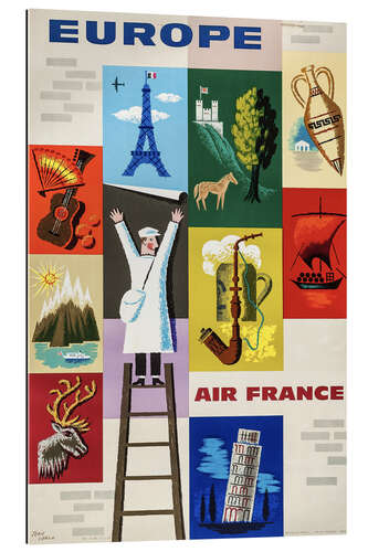 Gallery print Europe via Air France