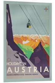 Akrylbillede  Vacation in Austria - Vintage Travel Collection