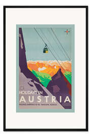 Gerahmter Kunstdruck Urlaub in Östereich