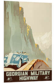 Hartschaumbild Georgische Militärautobahn