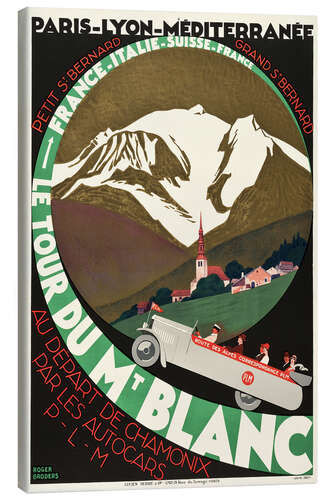 Leinwandbild Le Tour Du Mont Blanc