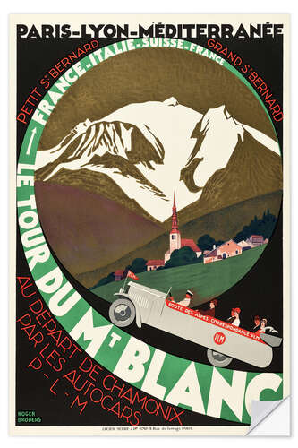 Muursticker Le Tour Du Mont Blanc