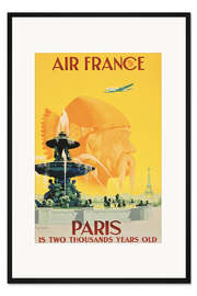 Gerahmter Kunstdruck Paris ist 2000 Jahre alt