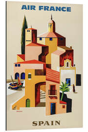 Magnettafel Spanien via Air France