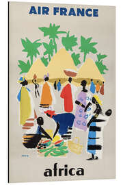 Magnettafel Afrika via Air France