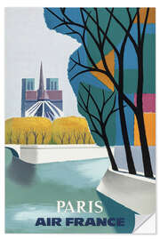 Muursticker Notre Dame on the Seine