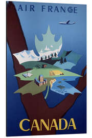 Magnettafel Kanada via Air France