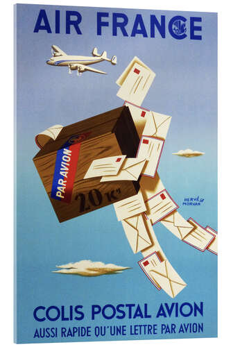 Akryylilasitaulu Airmail via Air France