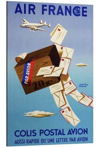 Aluminium print Airmail via Air France