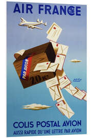 Foam board print Airmail via Air France