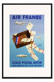 Gerahmter Kunstdruck Luftpost via Air France