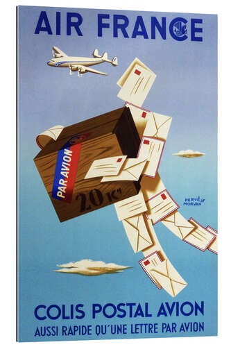 Galleritryk Airmail via Air France