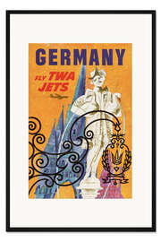 Gerahmter Kunstdruck Deutschland via TWA