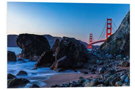 Foam board print Golden Gate Bridge in San Francisco California