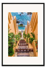 Gerahmter Kunstdruck Meerblick in Ixtapa Mexiko