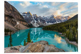 Foam board print Moraine Lake in Alberta, Canada