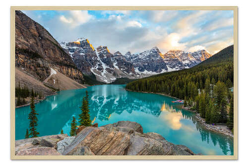 Poster Moraine Lake in Alberta, Canada