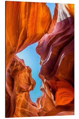 Aluminium print Canyon with a blue sky