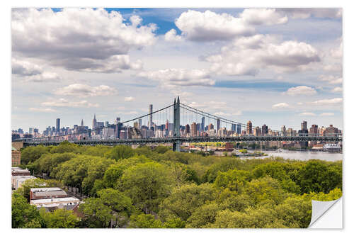 Selvklebende plakat Manhattan Bridge