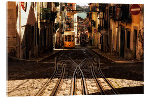 Acrylic print Lisbon hills