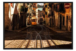 Gerahmter Kunstdruck Lissabon Hügel