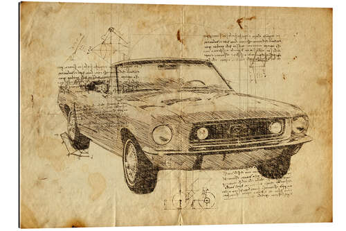 Gallery print Vintage Mustang