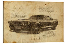 Magnettafel Vintage Mustang Eleanor