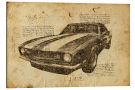 Magnettafel Vintage Camaro