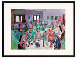 Gerahmter Kunstdruck Das Restaurant