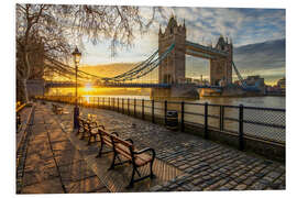 PVC print Tower Bridge in London at sunrise