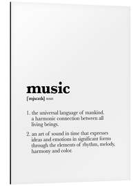 Magnettafel Music Definition (Englisch)