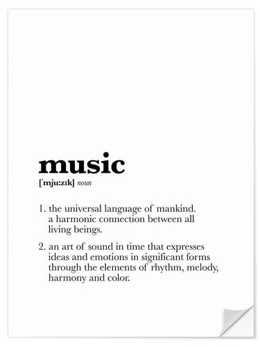 Muursticker Music - Definition