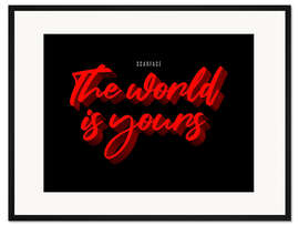 Gerahmter Kunstdruck Scarface-Zitat