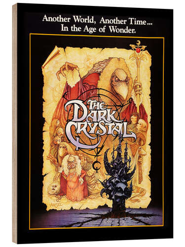 Wood print The Dark Crystal