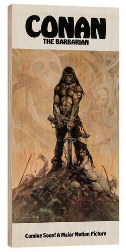 Wood print Conan the Barbarian