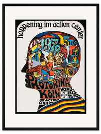 Gerahmter Kunstdruck Happening im Action Centre
