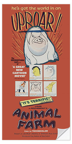 Selvklebende plakat Animal Farm