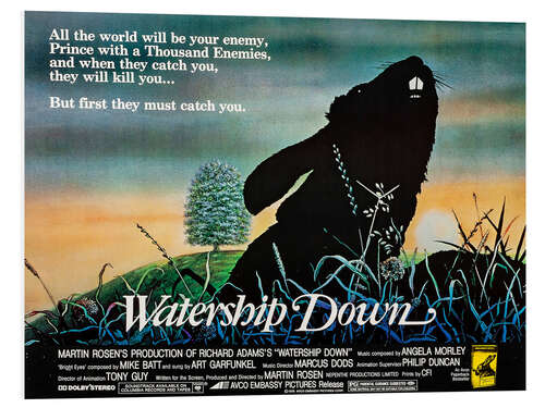 Foam board print Watership Down