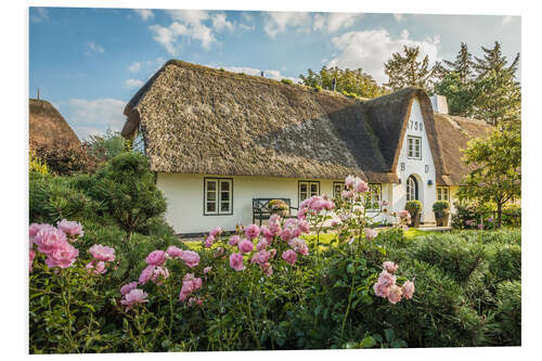 Hartschaumbild Friesenhaus auf Sylt