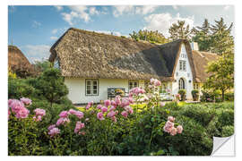 Wandsticker Friesenhaus auf Sylt