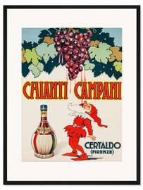 Gerahmter Kunstdruck Chianti Campani